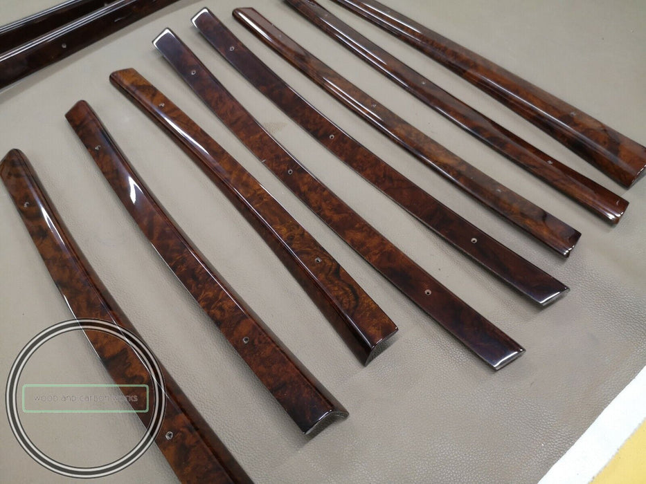 Mercedes W109 Window Trim Set 10 Pieces as set for BURLWOOD