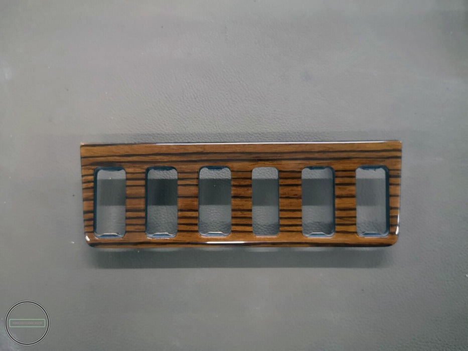 Mercedes W123 C123 Zebrano Button Wood Trim 5+1 Buttons Version