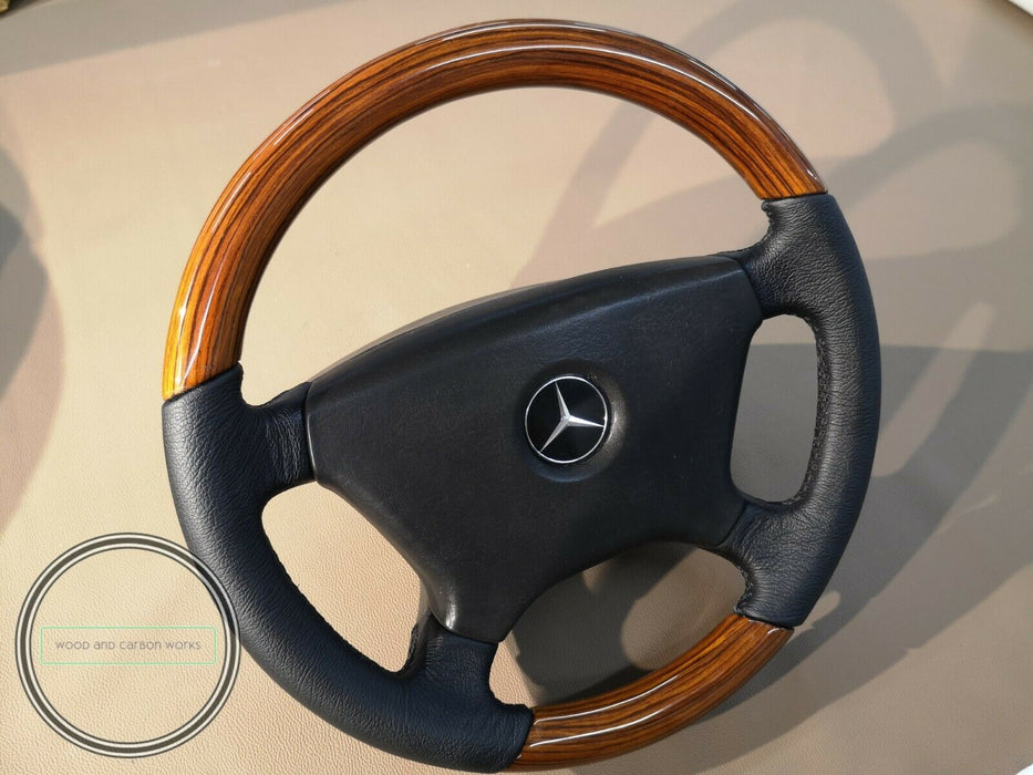 Mercedes R107 W201 W123 W124 Steering Wheel Wood zebrano