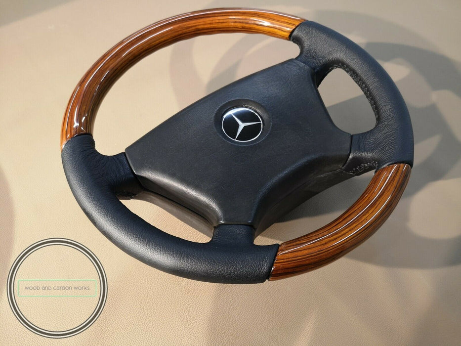 Mercedes R107 W201 W123 W124 Steering Wheel Wood zebrano