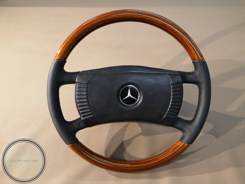Special Listing Mercedes Wood Steering Wheel Early R107 W123 W115 W114 Ebony