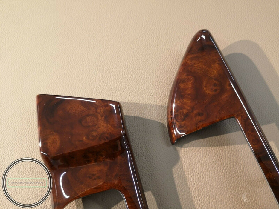 Mercedes Benz C126 Coupe Wood Door Trims W126 Burled Walnut Burlwood Burl
