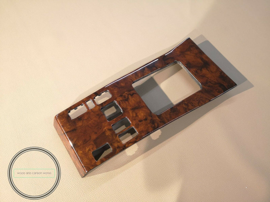 MERCEDES W124 Shift Trim Center console trim Burled Walnut Wood trim fits w124