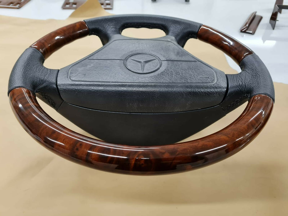 Mercedes W124 W210 W208 W140 R129 W202 Wood sportline steering wheel