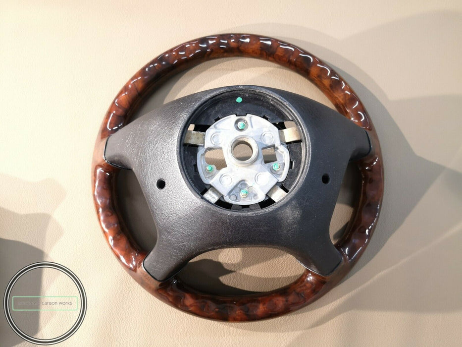 Mercedes W140 500SEL 600Sel Steering Wheel Wood Burled Walnut Full Burlwood
