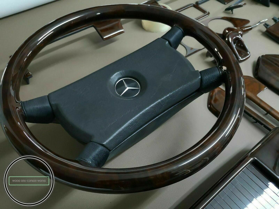 Mercedes benz W126 Wood Trim Set 500se 500sel 280se Wood Dashboard SET