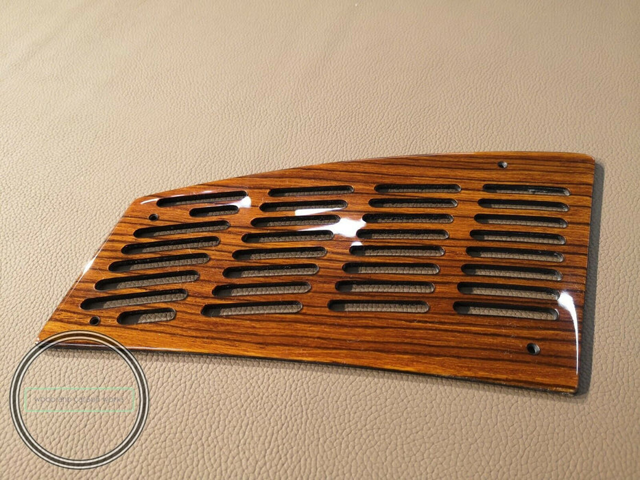 W126 mercedes front Speaker Cover Wood Fits sedan Zebrano 2pc