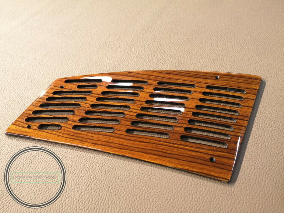 W126 mercedes front Speaker Cover Wood Fits sedan Zebrano 2pc