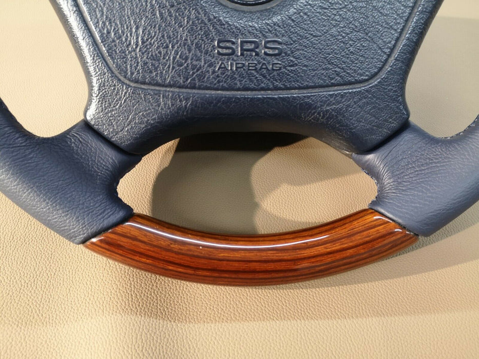 Mercedes Benz Wood Steering Wheel w124 w140 w202 w208 w210 Zebrano Blue
