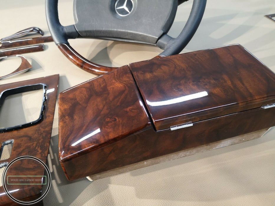 Mercedes Benz Wood Trim Full set for W123 Dashboard C123 Burled Walnut Burlwood