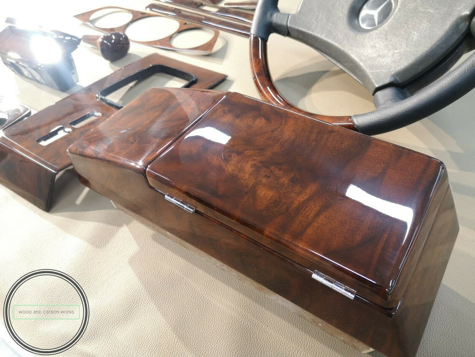Mercedes Benz Wood Trim Full set for W123 Dashboard C123 Burled Walnut Burlwood