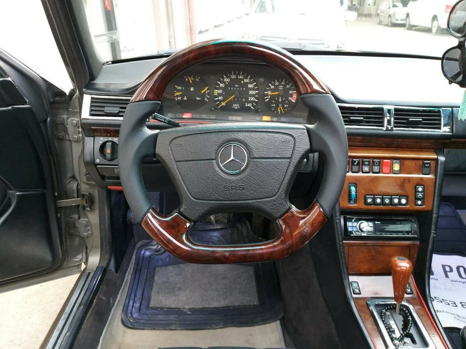 Mercedes-benz AMG look W124 W210 W208 W140 R129 STEERING WHEEL Burl Wood Walnut