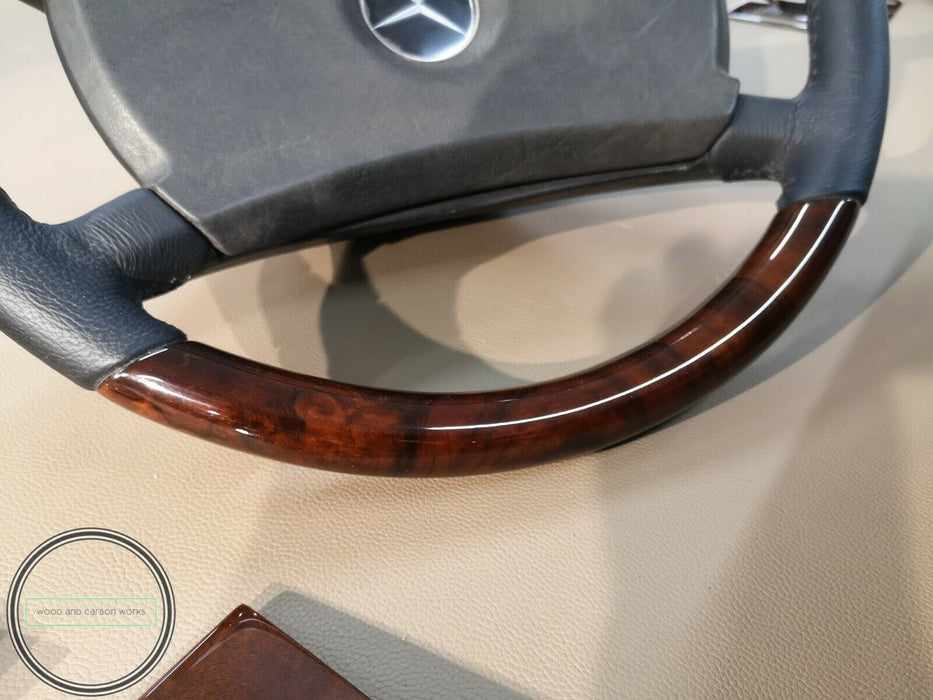 Mercedes Benz Wood Trim Full set for W123 Dashboard C123 Burled Walnut Burlwood
