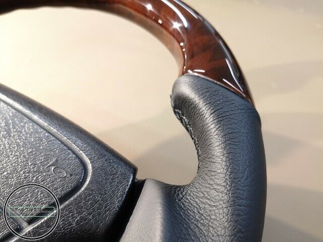 Mercedes-benz AMG look W124 W210 W208 W140 R129 STEERING WHEEL Burl Wood Walnut
