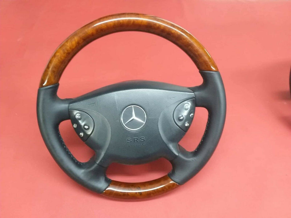 Mercedes W211 Wood Steering Wheel E-Class E320 E500 Wood Steering Wheel 03-06