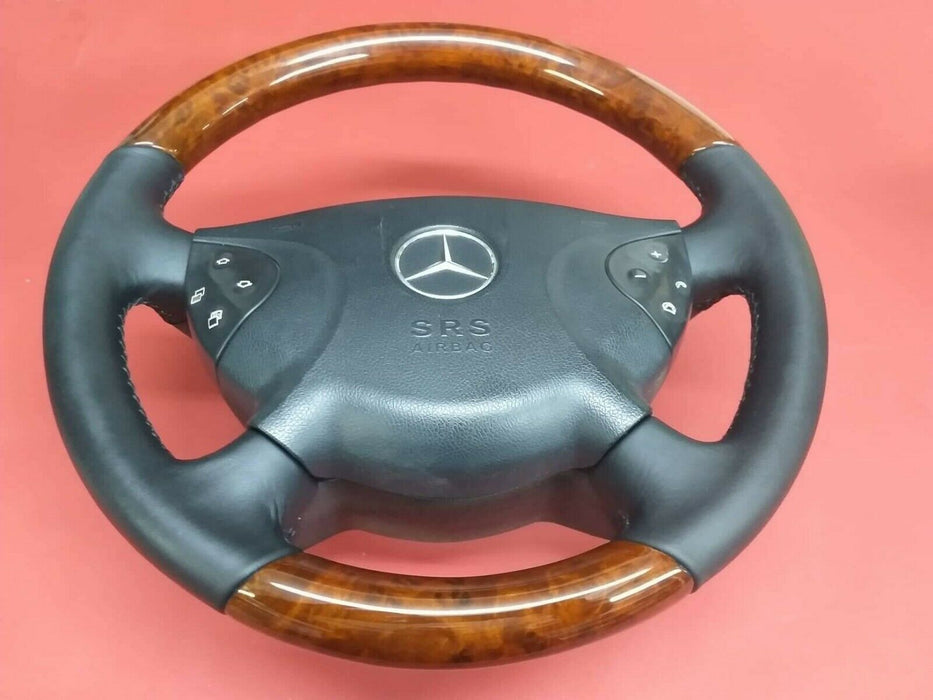 Mercedes W211 Wood Steering Wheel E-Class E320 E500 Wood Steering Wheel 03-06