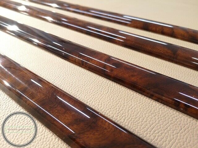 Mercedes W109 Wood Door Trim set  4 Pieces Walnut Burlwood Burled Walnut