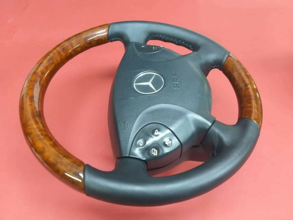 Mercedes W211 Wood Steering Wheel E-Class E320 E500 Wood Steering Wheel 03-06