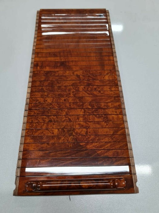 Mercedes Benz SL R129 Wood Blind center console accordion Walnut Burlwood 97-01