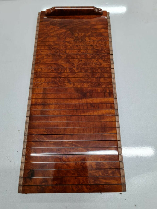 Mercedes Benz SL R129 Wood Blind center console accordion Walnut Burlwood 97-01