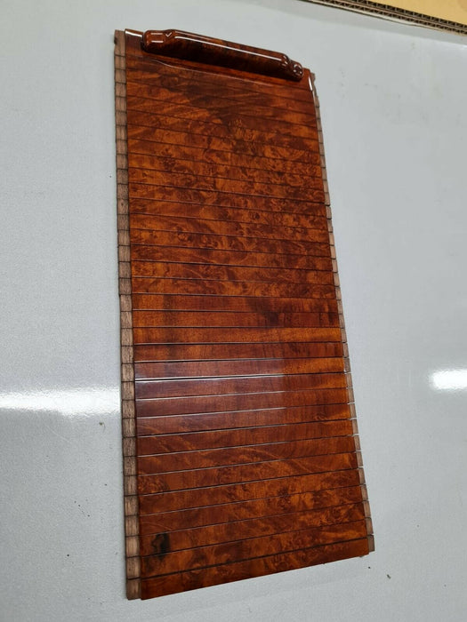 Mercedes Benz SL R129 Wood Blind center console accordion Walnut Burlwood 97-01