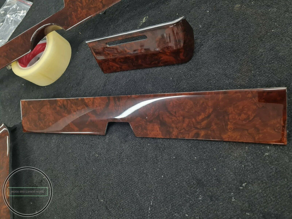 Mercedes W116 Wood Trim Set BURL wood trim shift panel