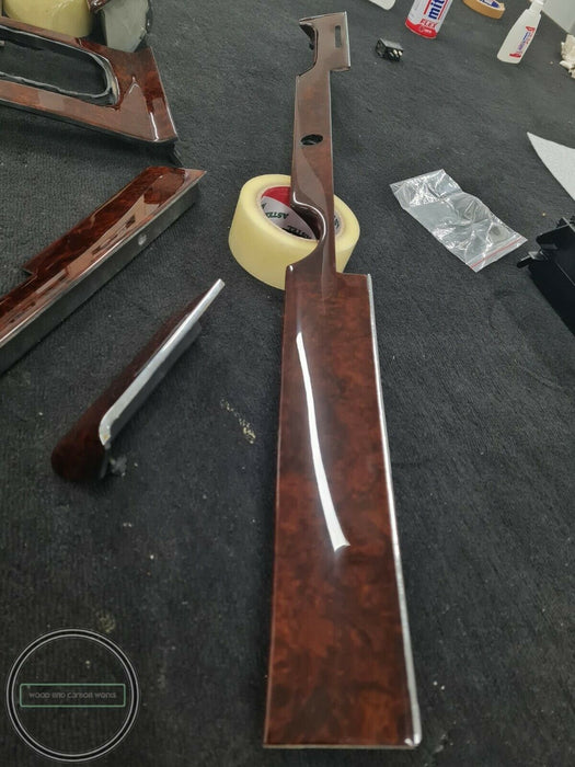 Mercedes W116 Wood Trim Set BURL wood trim shift panel