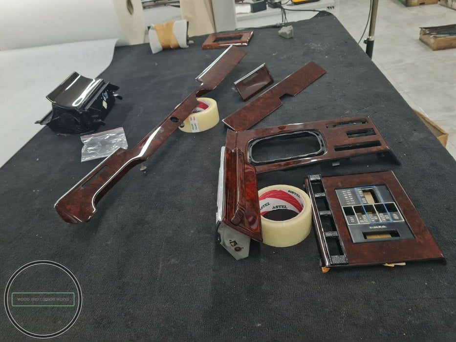 Mercedes W116 Wood Trim Set BURL wood trim shift panel