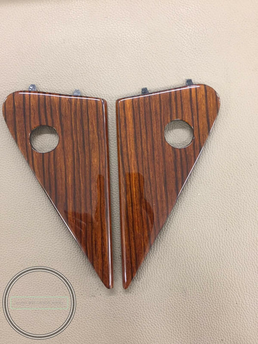 Mercedes W123 Mirror inner plate wood covered A1237250811 A1237250711 Zebrano