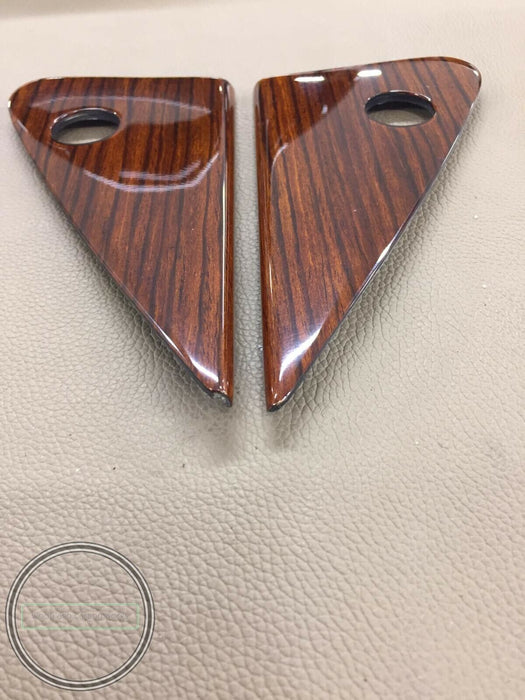 Mercedes W123 Mirror inner plate wood covered A1237250811 A1237250711 Zebrano