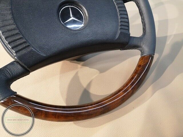 Mercedes Wood Steering Wheel Early R107 W123 W116 W115 W114 W108 Burled Walnut