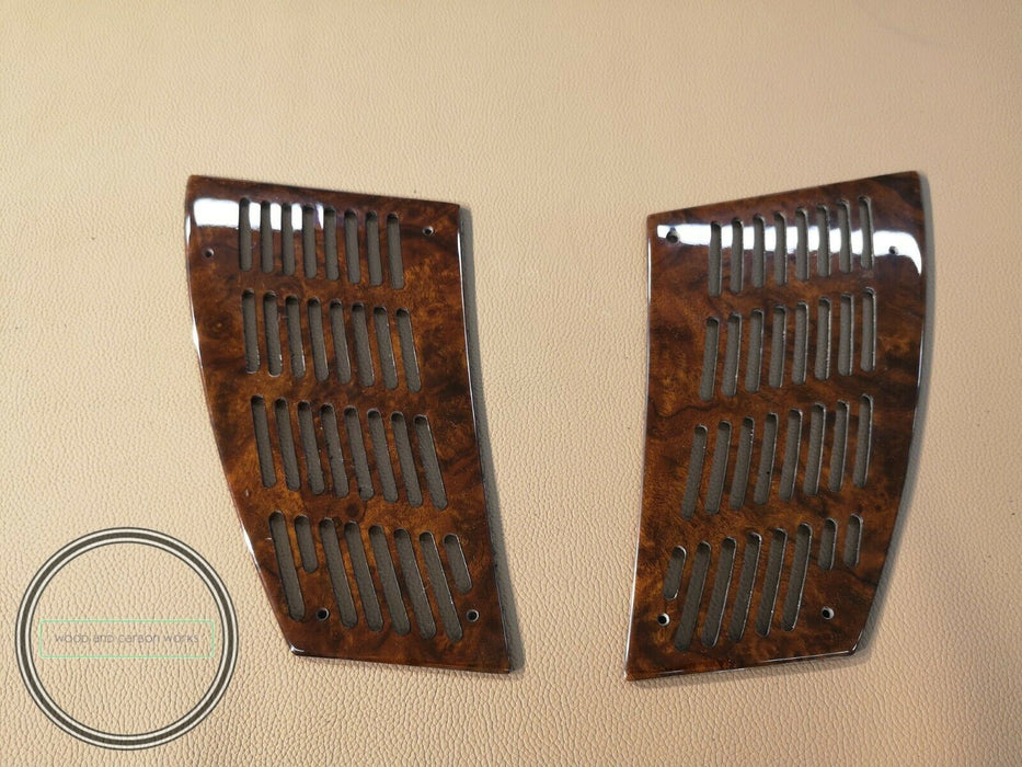 W126 mercedes front Speaker Cover Wood Fits sec models coupe or sedan