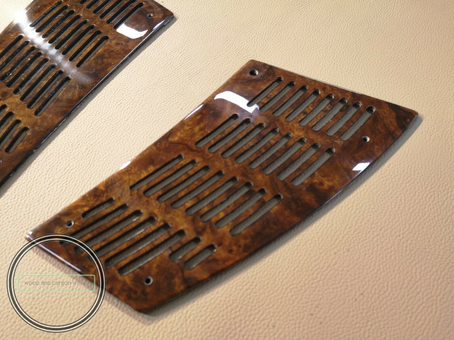 W126 mercedes front Speaker Cover Wood Fits sec models coupe or sedan