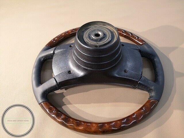 Mercedes Wood Steering Wheel Early R107 W123 W116 W115 W114 W108 Burled Walnut