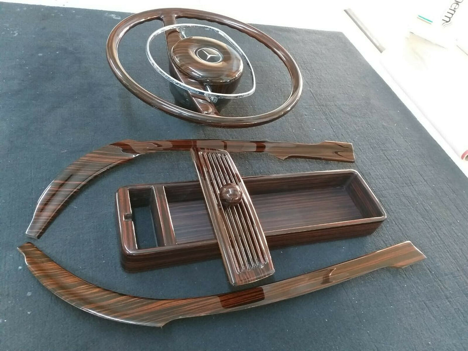 Mercedes W113 Wood Trim Set Steering 230sl 280sl Pagoda w113 ebony makkasar