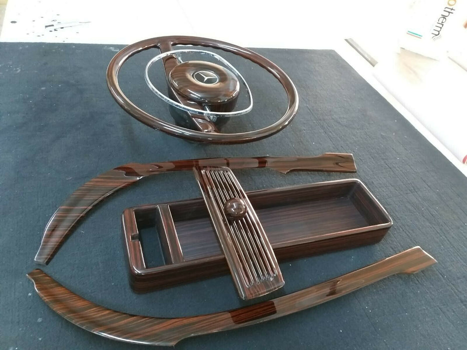 Mercedes W113 Wood Trim Set Steering 230sl 280sl Pagoda w113 ebony makkasar
