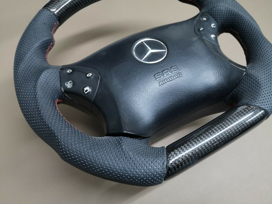 Mercedes Benz REAL Carbon covered W210 W208 Steering Wheel AMG style