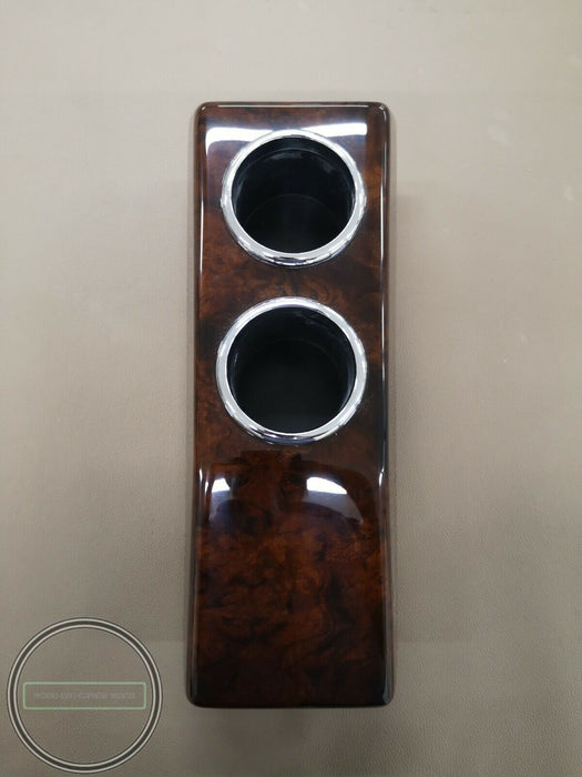 Mercedes W124 cup holder  Burled Walnut similar w124 Cassette Box
