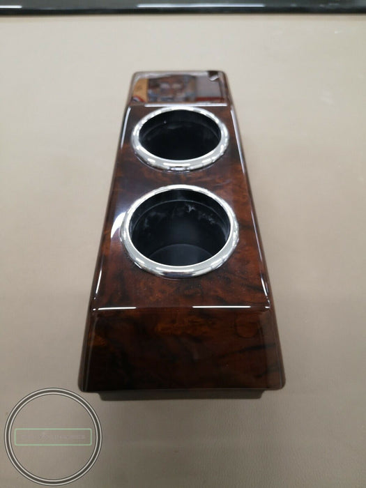 Mercedes W124 cup holder  Burled Walnut similar w124 Cassette Box