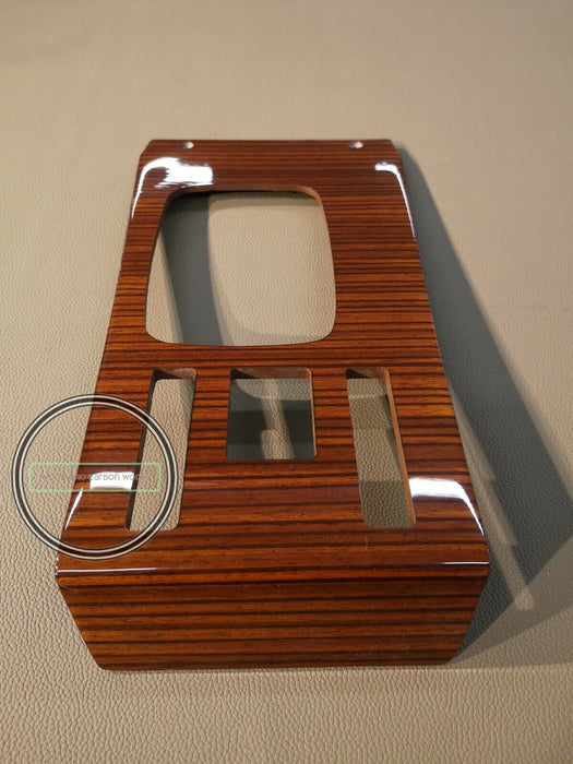 Mercedes R107 SL Center Console Gear Shift Wood Trim Zebrano