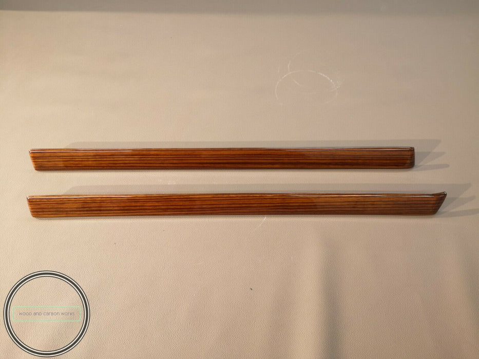 Mercedes R107  Wood Trim Set Zebrano Door Trims 2 Pieces