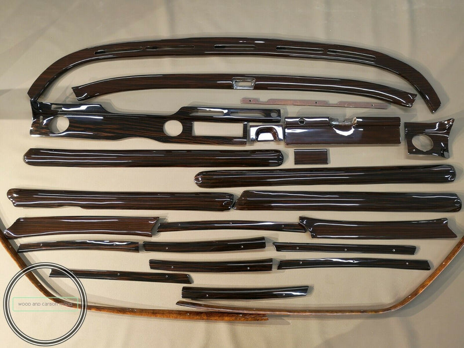 RHD MERCEDES W108 Wood Trim DASH INTERIOR 24 pieces DASH WOOD fits 109