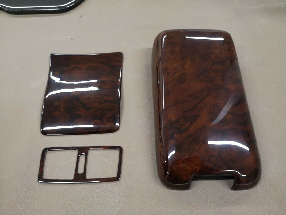 MERCEDES W210 E55 AMG WOOD TRIM SET FOR CENTRAL PIECE E320 E430 BURLED WALNUT