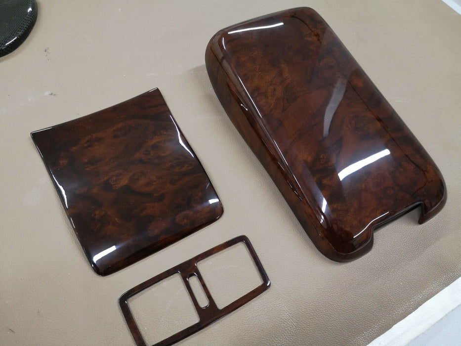 MERCEDES W210 E55 AMG WOOD TRIM SET FOR CENTRAL PIECE E320 E430 BURLED WALNUT