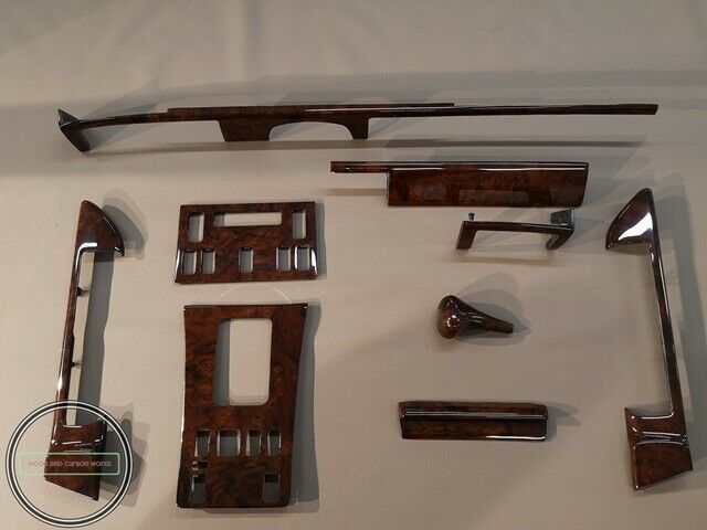 RHD Mercedes W126 SEC Burlwood Wood Trim Set