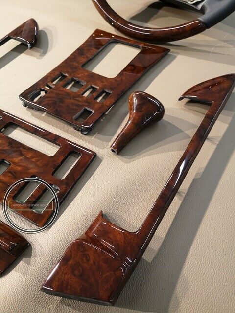 RHD Mercedes W126 SEC Burlwood Wood Trim Set