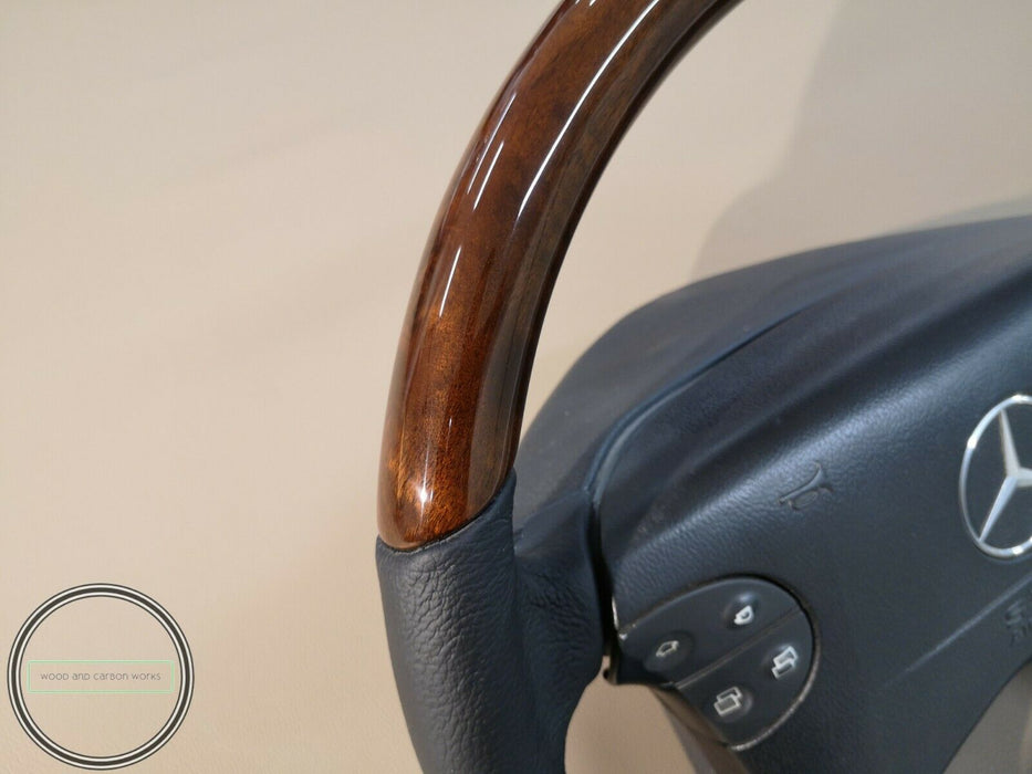 Mercedes W208 w210 facelift WOOD steering wheel burled walnut