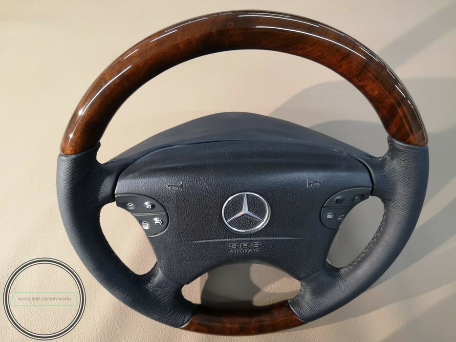Mercedes W208 w210 facelift WOOD steering wheel burled walnut