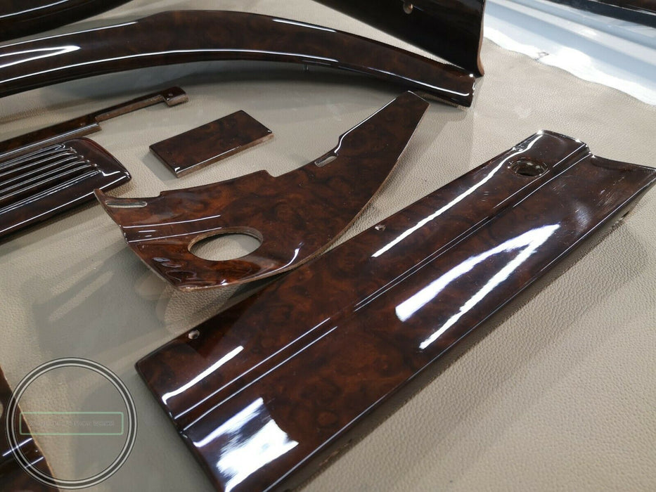 Mercedes W111 Wood Trim Set W112 Wood Set Walnut Burl 280se 300se Dashboard