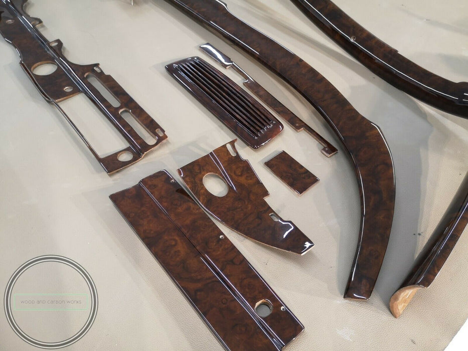 Mercedes W111 Wood Trim Set W112 Wood Set Walnut Burl 280se 300se Dashboard